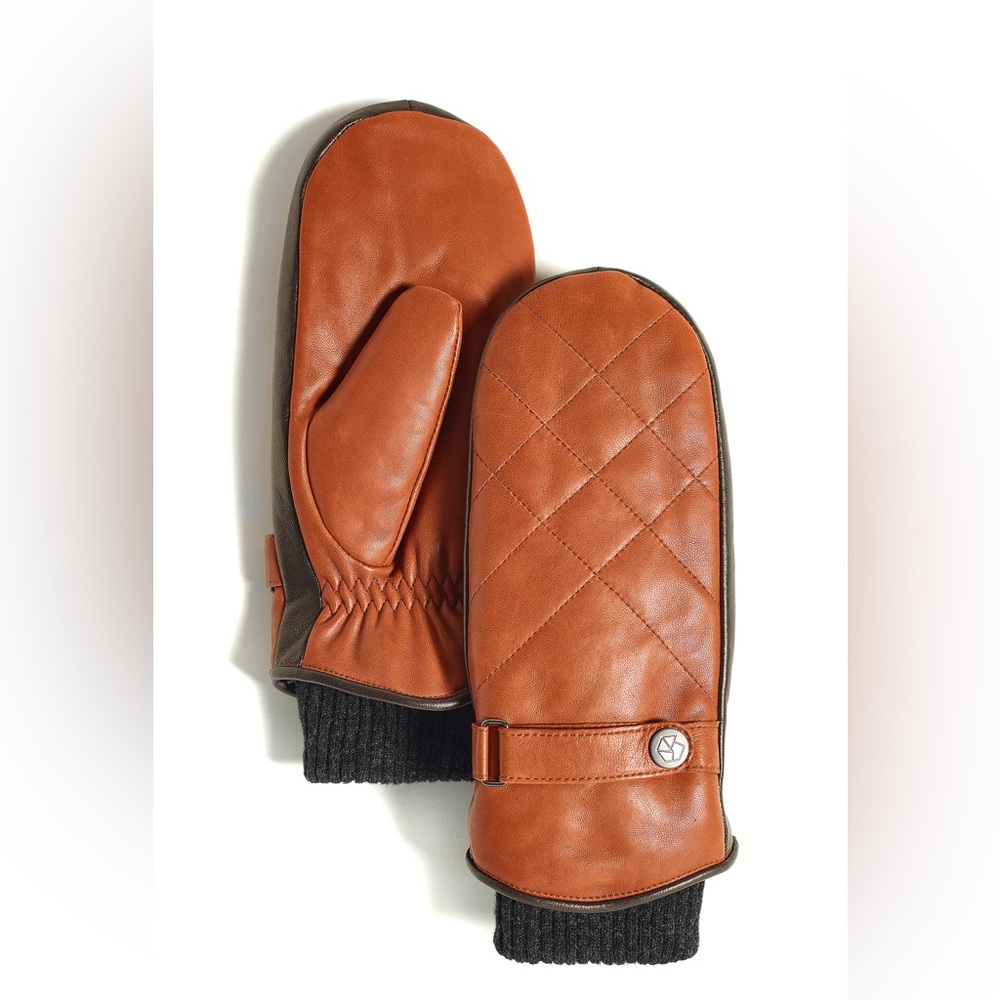 Brume Leather Mittens - new - size l/xl